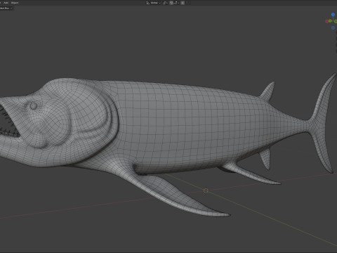 Рыба ксифактинус 3D Модель