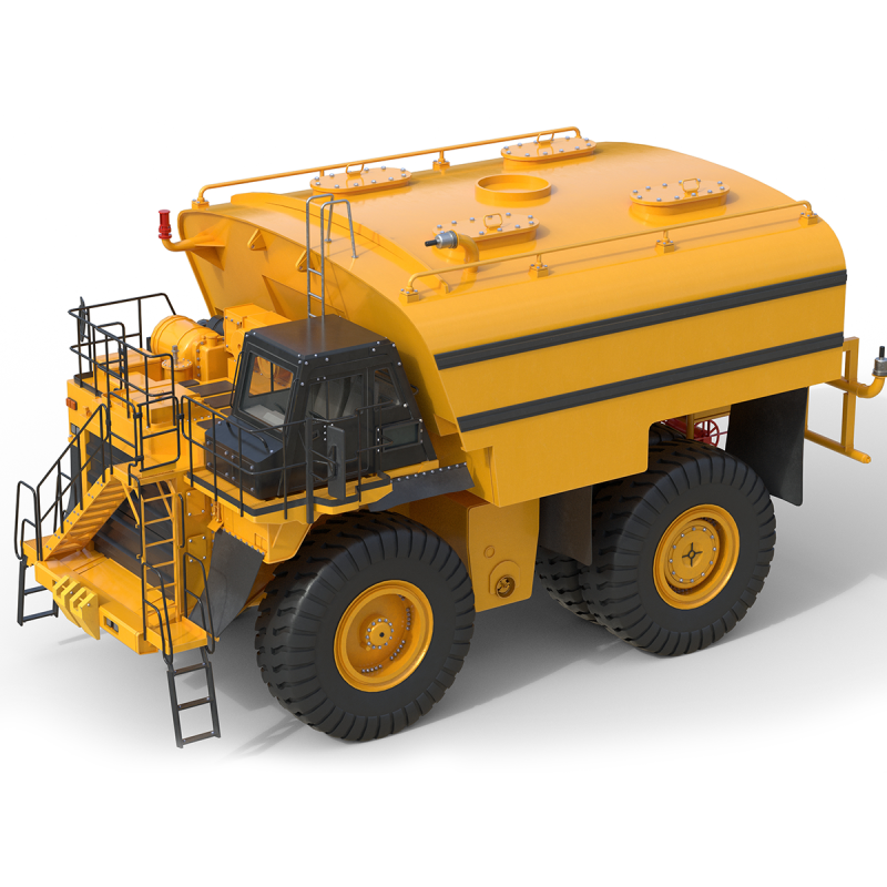 Caminhão-tanque de água CAT 785D Modelo 3D .c4d .max .obj .3ds .fbx .stl .blend