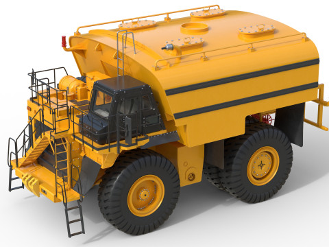 Caminh&atilde;o-tanque de &aacute;gua CAT 785D Modelo 3D