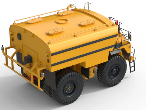 Cisterna per camion d'acqua CAT 785D Modello 3D