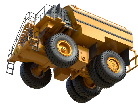 Caminh&atilde;o-tanque de &aacute;gua CAT 785D Modelo 3D