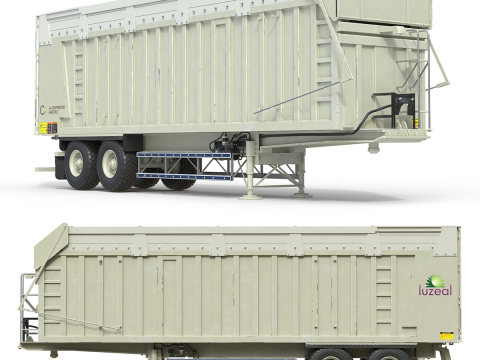 CMC ハーベスター トレーラー 3Dモデル