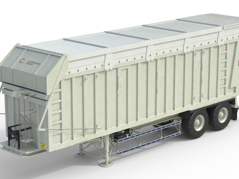 Rimorchio della mietitrice CMC Modello 3D