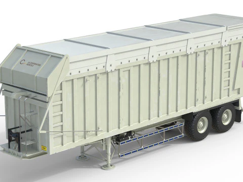 Rimorchio della mietitrice CMC Modello 3D