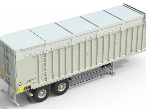 Rimorchio della mietitrice CMC Modello 3D