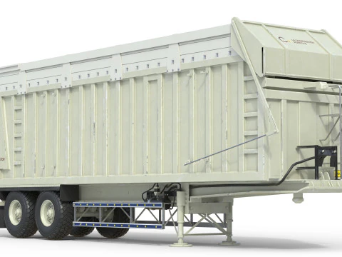 Rimorchio della mietitrice CMC Modello 3D