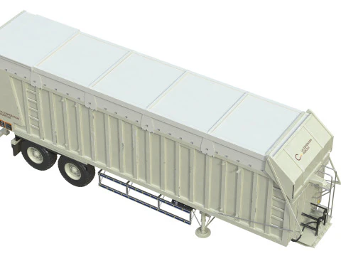 Rimorchio della mietitrice CMC Modello 3D