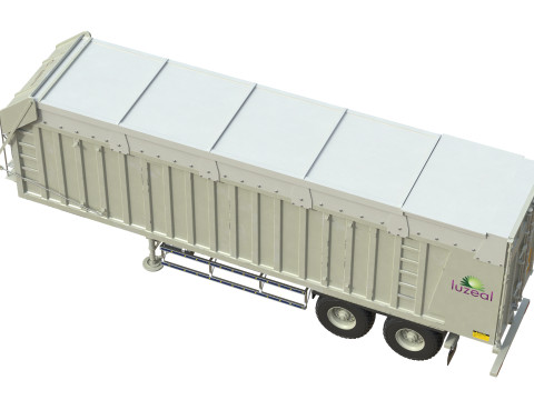 Rimorchio della mietitrice CMC Modello 3D