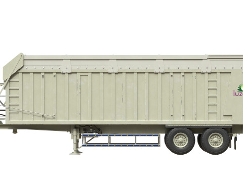 Rimorchio della mietitrice CMC Modello 3D