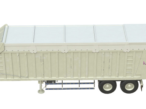 Rimorchio della mietitrice CMC Modello 3D