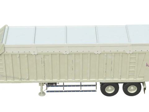 Rimorchio della mietitrice CMC Modello 3D