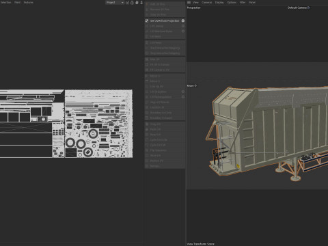 Rimorchio della mietitrice CMC Modello 3D
