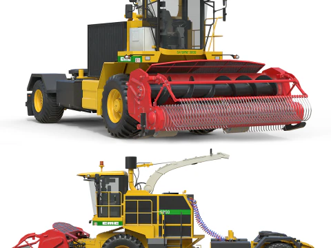 CMC Saturn 5800 Кормоуборочный комбайн 3D Модель