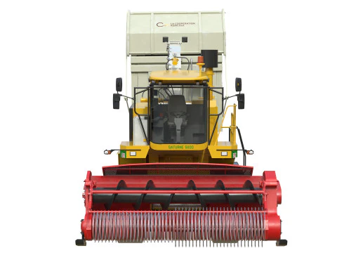 CMC Saturne 5800 Harvester With Trailer 3D Model