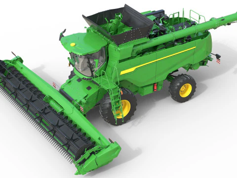 Mietitrebbiatrice per cereali John Deere T6 Modello 3D