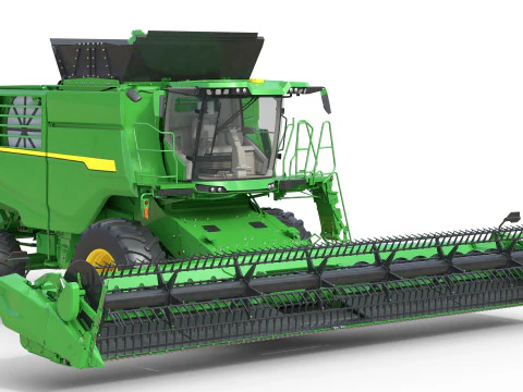 Mietitrebbiatrice per cereali John Deere T6 Modello 3D
