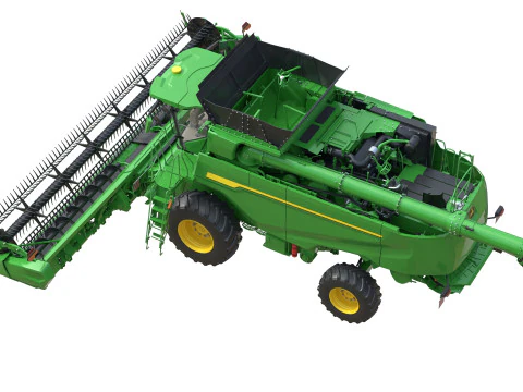 Mietitrebbiatrice per cereali John Deere T6 Modello 3D