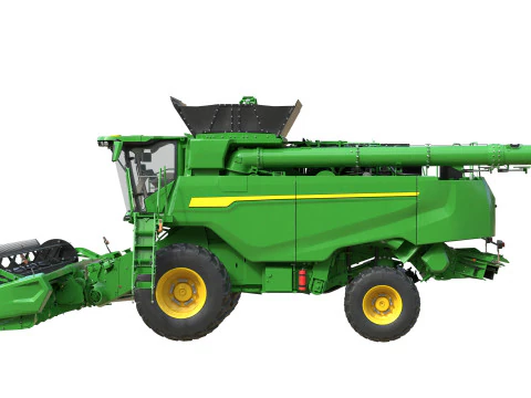 Mietitrebbiatrice per cereali John Deere T6 Modello 3D