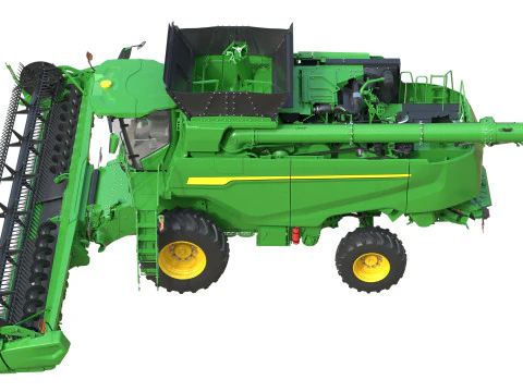 Mietitrebbiatrice per cereali John Deere T6 Modello 3D