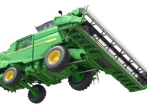 Mietitrebbiatrice per cereali John Deere T6 Modello 3D