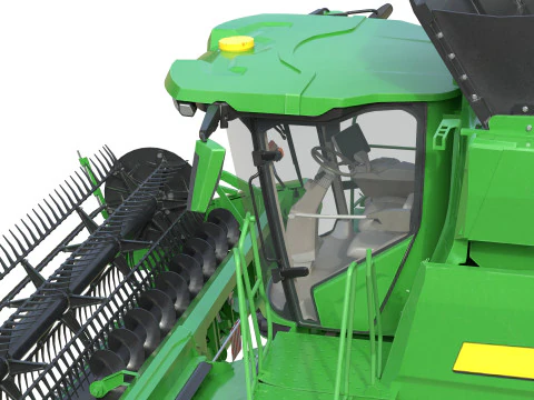 Mietitrebbiatrice per cereali John Deere T6 Modello 3D