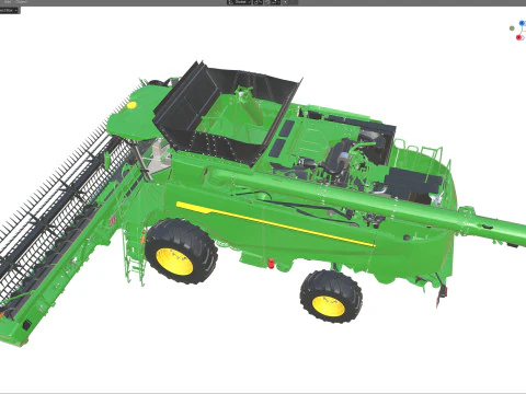 Mietitrebbiatrice per cereali John Deere T6 Modello 3D