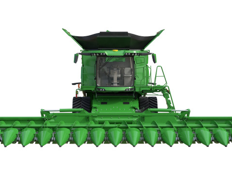 Ceifeira-debulhadora John Deere X9 Modelo 3D