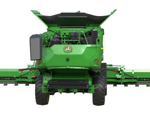 Ceifeira-debulhadora John Deere X9 Modelo 3D