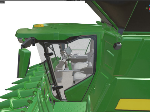 Ceifeira-debulhadora John Deere X9 Modelo 3D