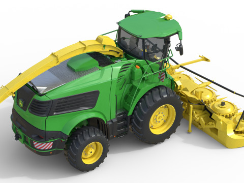 Trince semoventi John Deree 9000 Modello 3D