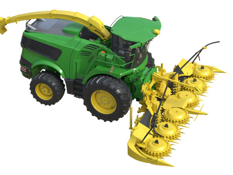 Trince semoventi John Deree 9000 Modello 3D