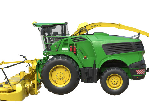 Trince semoventi John Deree 9000 Modello 3D