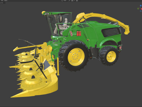 Trince semoventi John Deree 9000 Modello 3D