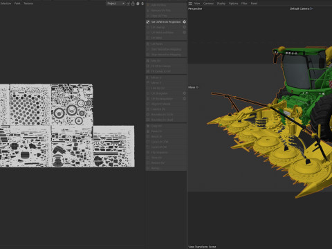 Trince semoventi John Deree 9000 Modello 3D