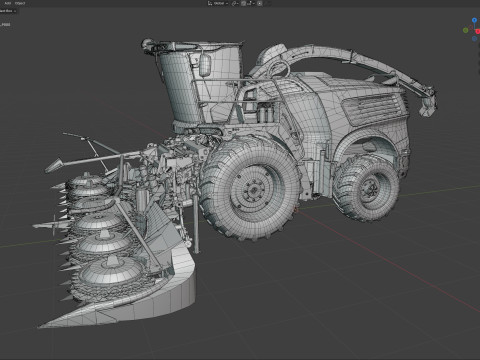 Trince semoventi John Deree 9000 Modello 3D