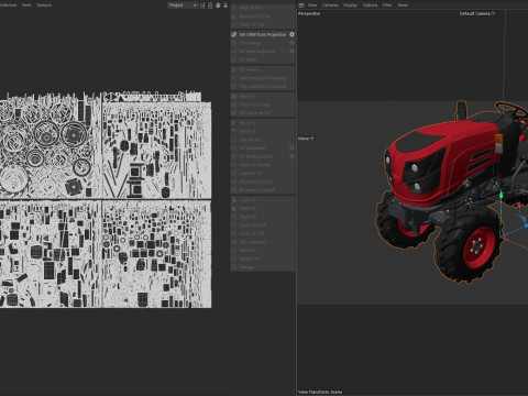 Traktor Mahindra Oja Model 3D