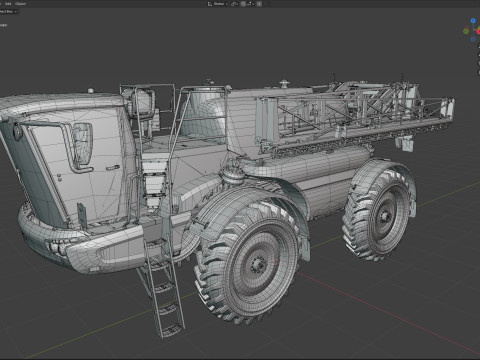 Agrifac Condor Crop Sprayer 3D Model