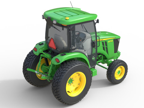 John Deere 4075R Kompakt Ticari Trakt&ouml;r 3D Model