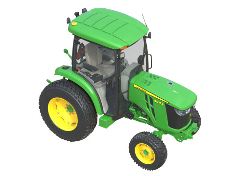 John Deere 4075R Kompakt Ticari Trakt&ouml;r 3D Model