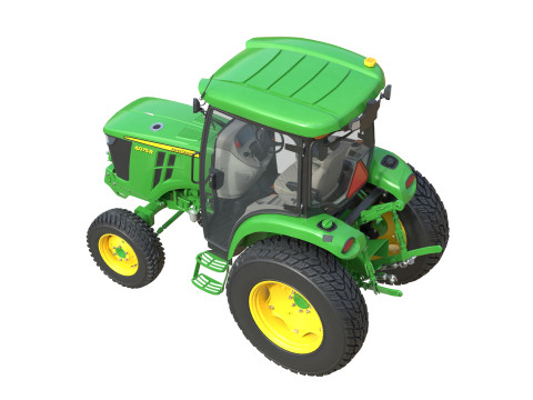 John Deere 4075R Kompakt Ticari Trakt&ouml;r 3D Model