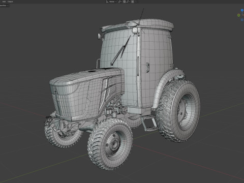 John Deere 4075R Kompakt Ticari Trakt&ouml;r 3D Model