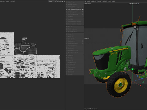 John Deere 4075R Kompakt Ticari Trakt&ouml;r 3D Model