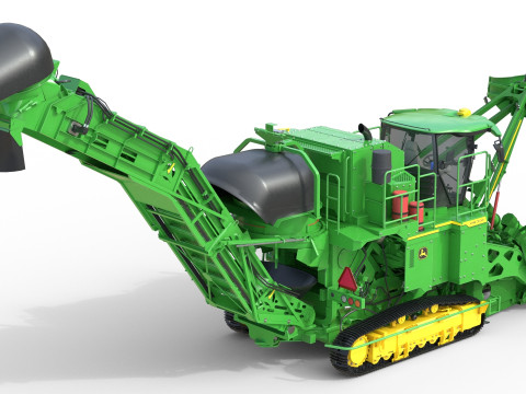 Raccoglitrice per canna da zucchero John Deere CH950 Modello 3D