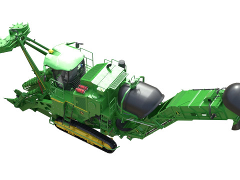 Raccoglitrice per canna da zucchero John Deere CH950 Modello 3D