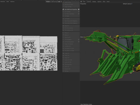 Raccoglitrice per canna da zucchero John Deere CH950 Modello 3D