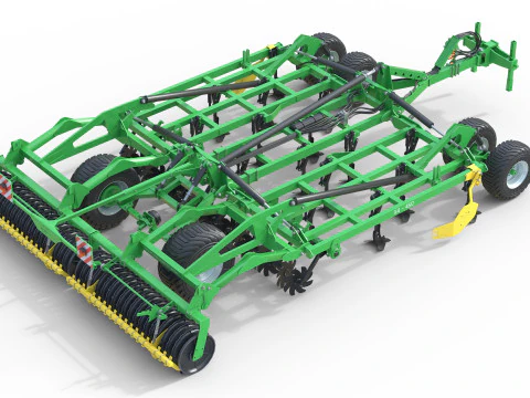 Навісний колісний культиватор Kerner X460 3D Модель