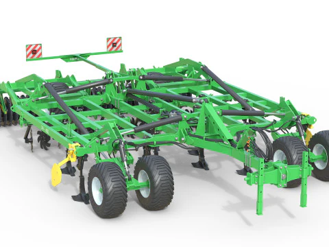 Навісний колісний культиватор Kerner X460 3D Модель