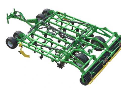 Навісний колісний культиватор Kerner X460 3D Модель