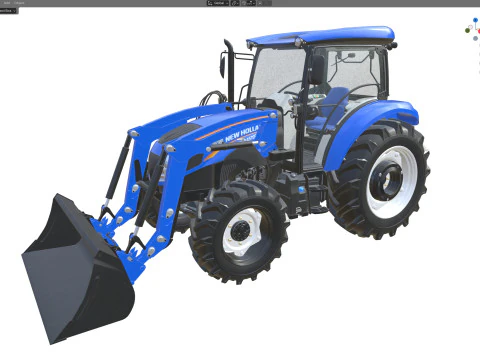 Trator utilit&aacute;rio New Holland WorkMaster Modelo 3D