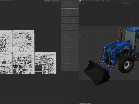 Trator utilit&aacute;rio New Holland WorkMaster Modelo 3D